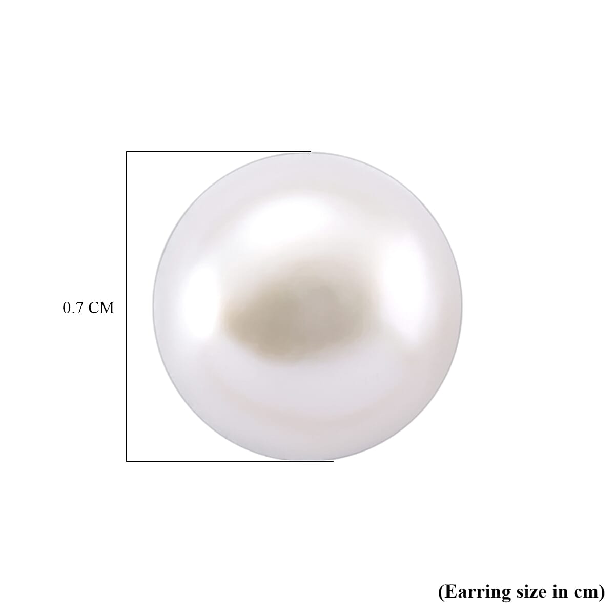 White Freshwater Pearl (7-8mm) Stud Earrings with Push Backs V32744681 5
