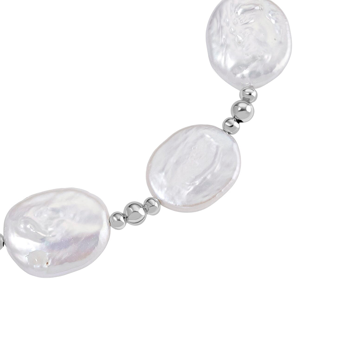 White Keshi Pearl Bolo Bracelet (Size 6-9 Adjustable) 8183217 3