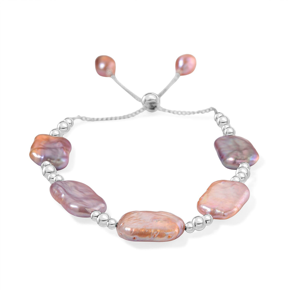 Purple Keshi Pearl Bolo Bracelet (Size 6-9 Adjustable) 8183228 0