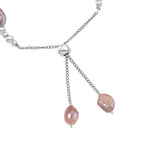 Purple Keshi Pearl Bolo Bracelet (Size 6-9 Adjustable)