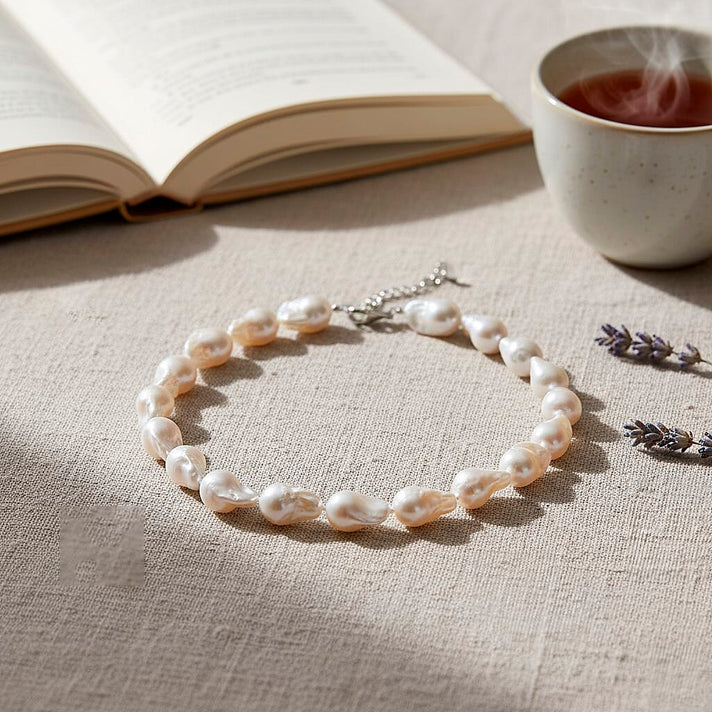 White Fresh Water Pearl Necklace (Size 20 - 2 Ext) with Lobster Clasp in Rhodium Overlay Sterling Silver 500.00 Ct. 8217060 2