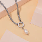Freshwater Pearl Necklace (Size - 20) - White