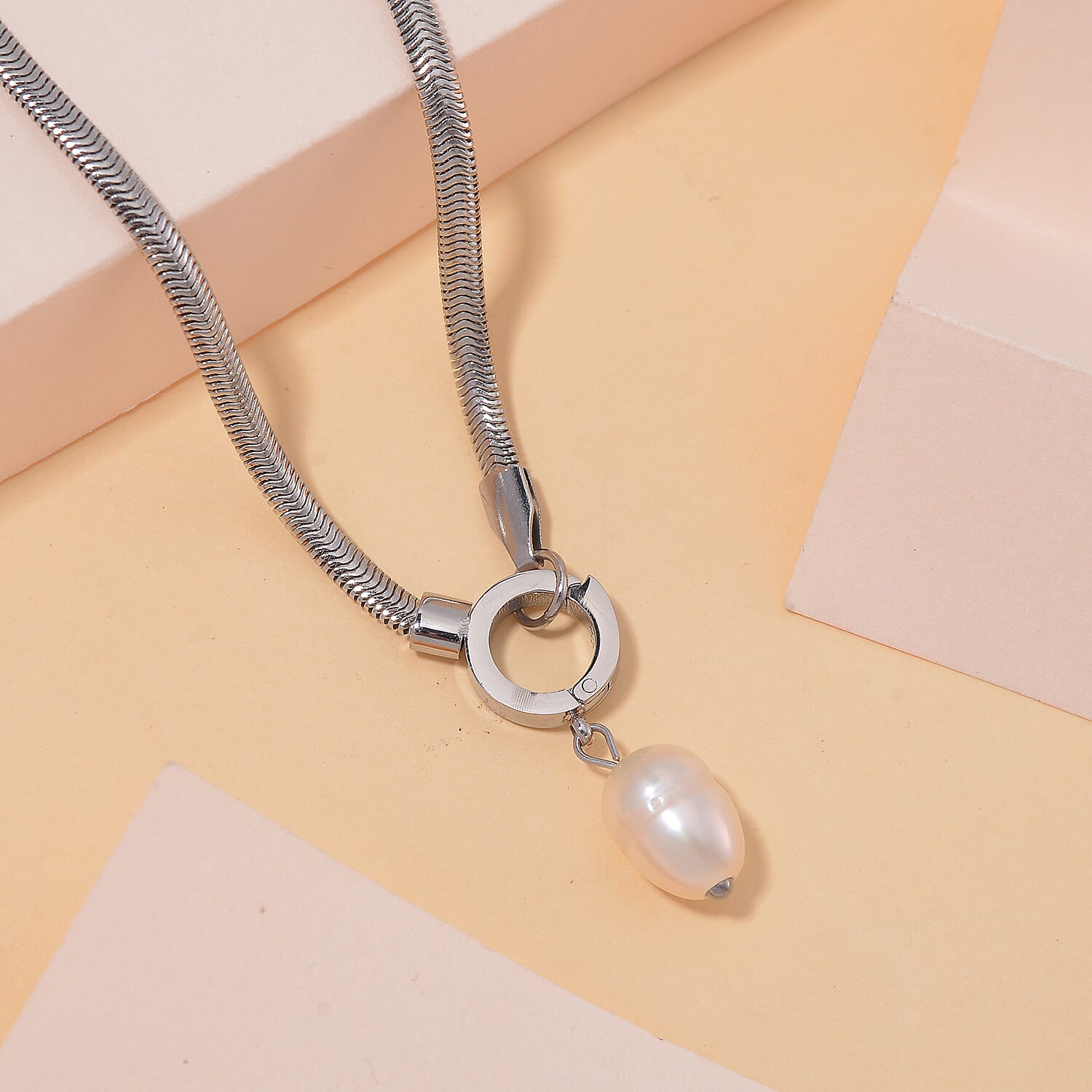 Freshwater Pearl Necklace (Size - 20) - White 7834710 1