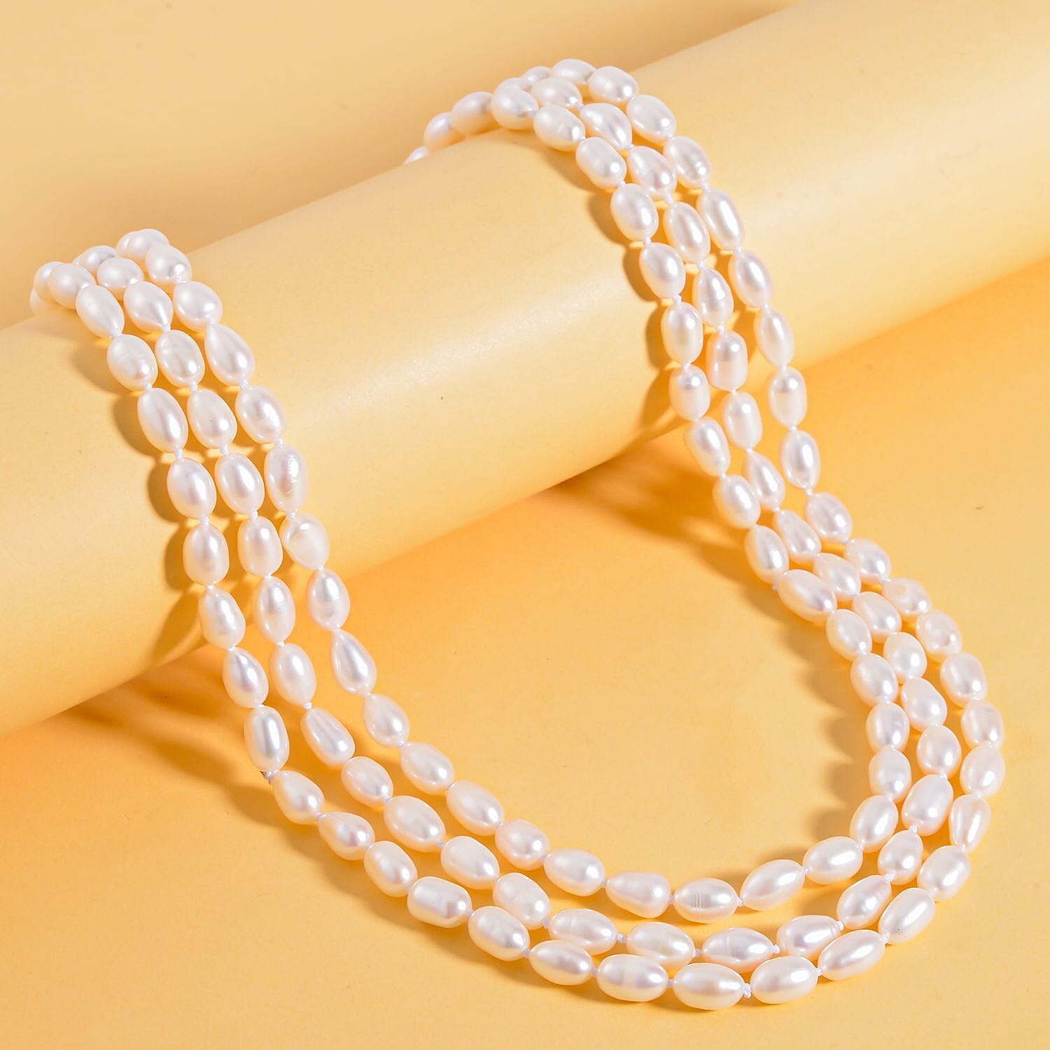Legacy Pearls Collection - High Lustre White Pearl 60 Inch Necklace 7591377 1