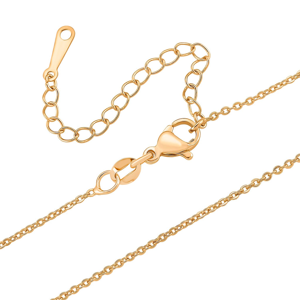 White Fresh Water Pearl & White Cubic Zirconia Pendant with Chain (Size 18-2 EXT)