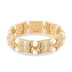 One Time Close Out Deal- Designer Simulated Diamond & White Austrian Crystal Stretchable Bangle