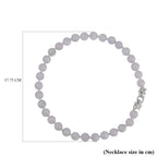 Rare 100% Natural Jadeite Jade, Chrome Diopside Necklace with Dragon Head Clasp (Size - 20) in Rhodium Overlay Sterling Silver 615.10 Ct