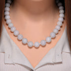 Natural Type A Jadeite Necklace (Size - 20) With Sterling Silver Magnetic Clasp 660.0 Ct.