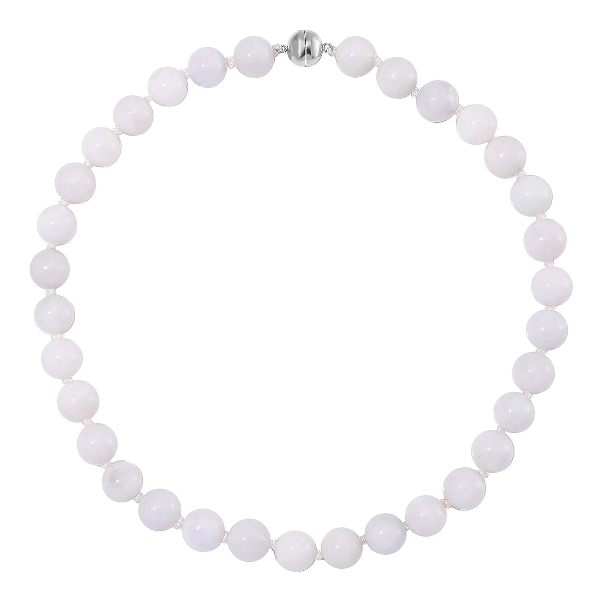 Natural Type A Jadeite Necklace (Size - 20) With Sterling Silver Magnetic Clasp 660.0 Ct. 7929620 6