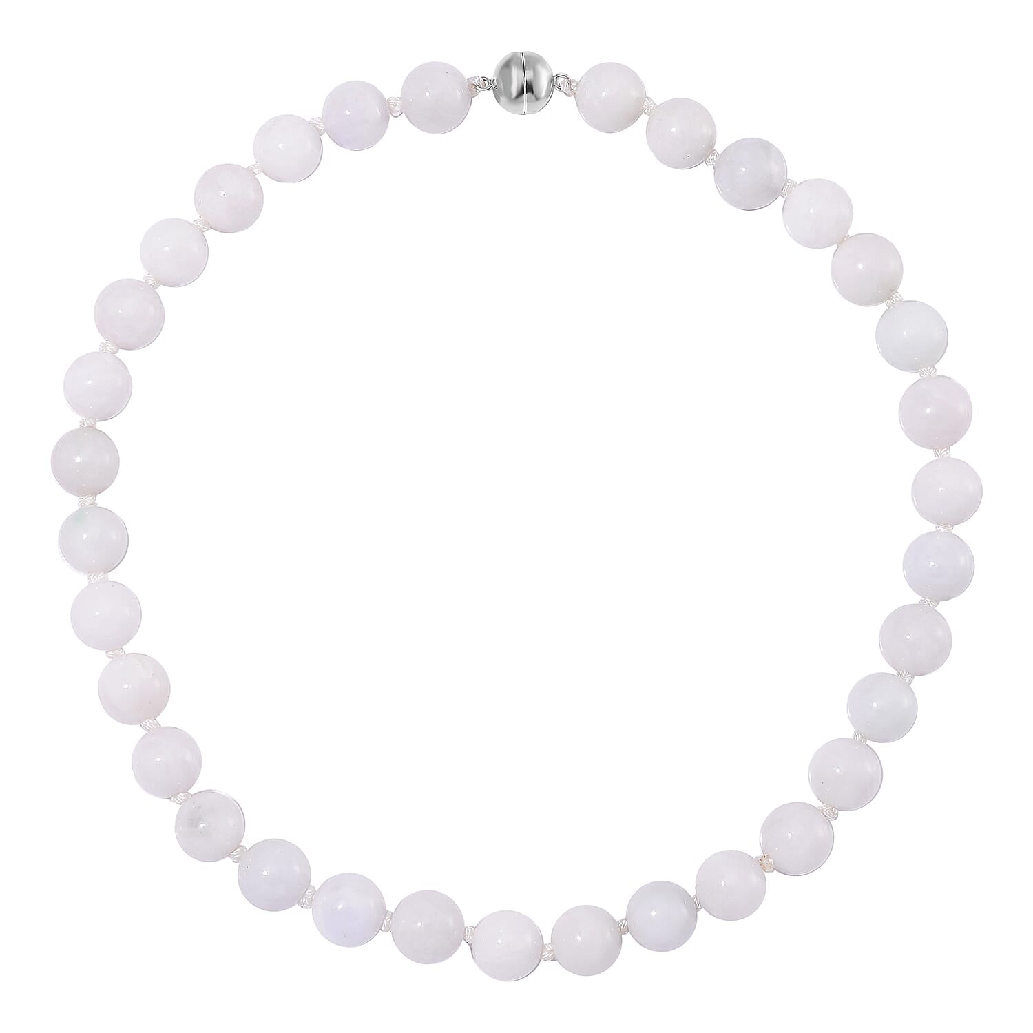 Natural Type A Jadeite Necklace (Size - 20) With Sterling Silver Magnetic Clasp 660.0 Ct. 7929620 6