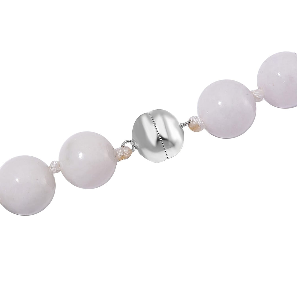 Natural Type A Jadeite Necklace (Size - 20) With Sterling Silver Magnetic Clasp 660.0 Ct.