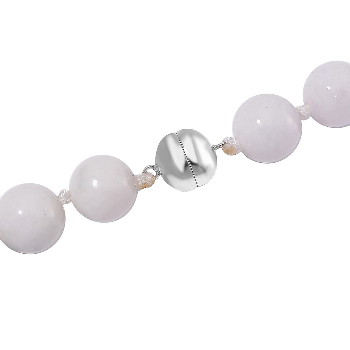 Natural Type A Jadeite Necklace (Size - 20) With Sterling Silver Magnetic Clasp 660.0 Ct. 7929620 10