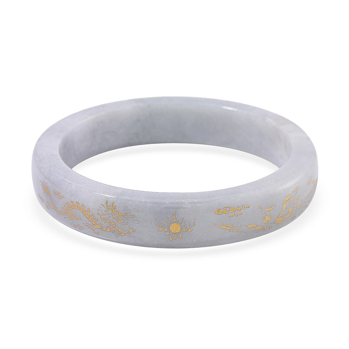 White Jade Stone Bangle (Size - 7.5) 300.00 Ct. 7968901 0