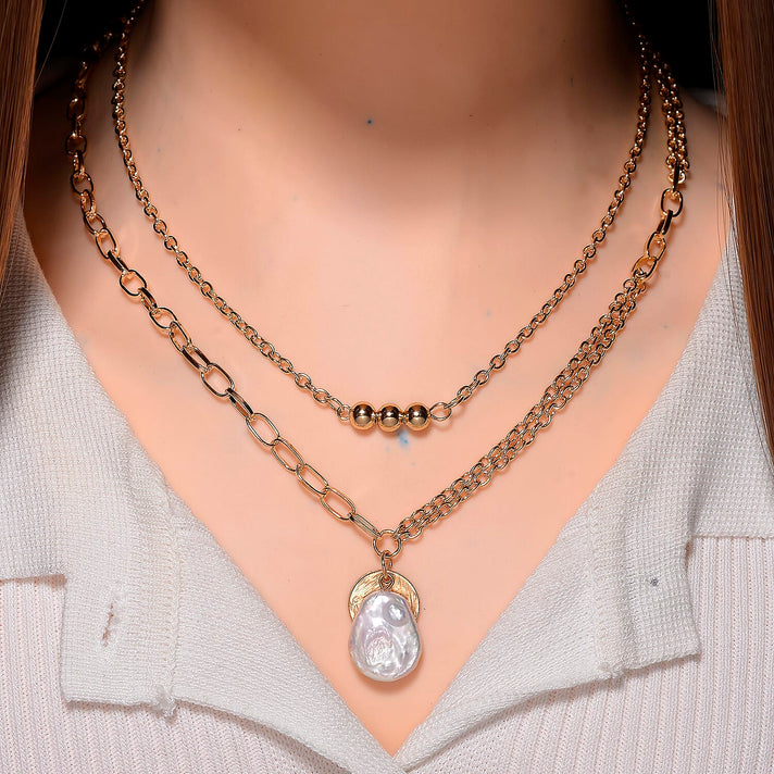 Close Out Deal- White Keshi Pearl Necklace (Size 18+2 Ext) 8143627 2