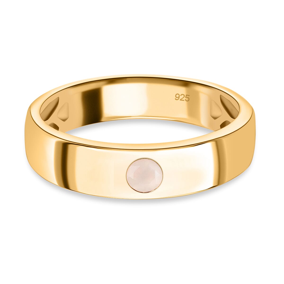 White Moonstone Ring in 14K Gold Overlay Sterling Silver 3634543 0