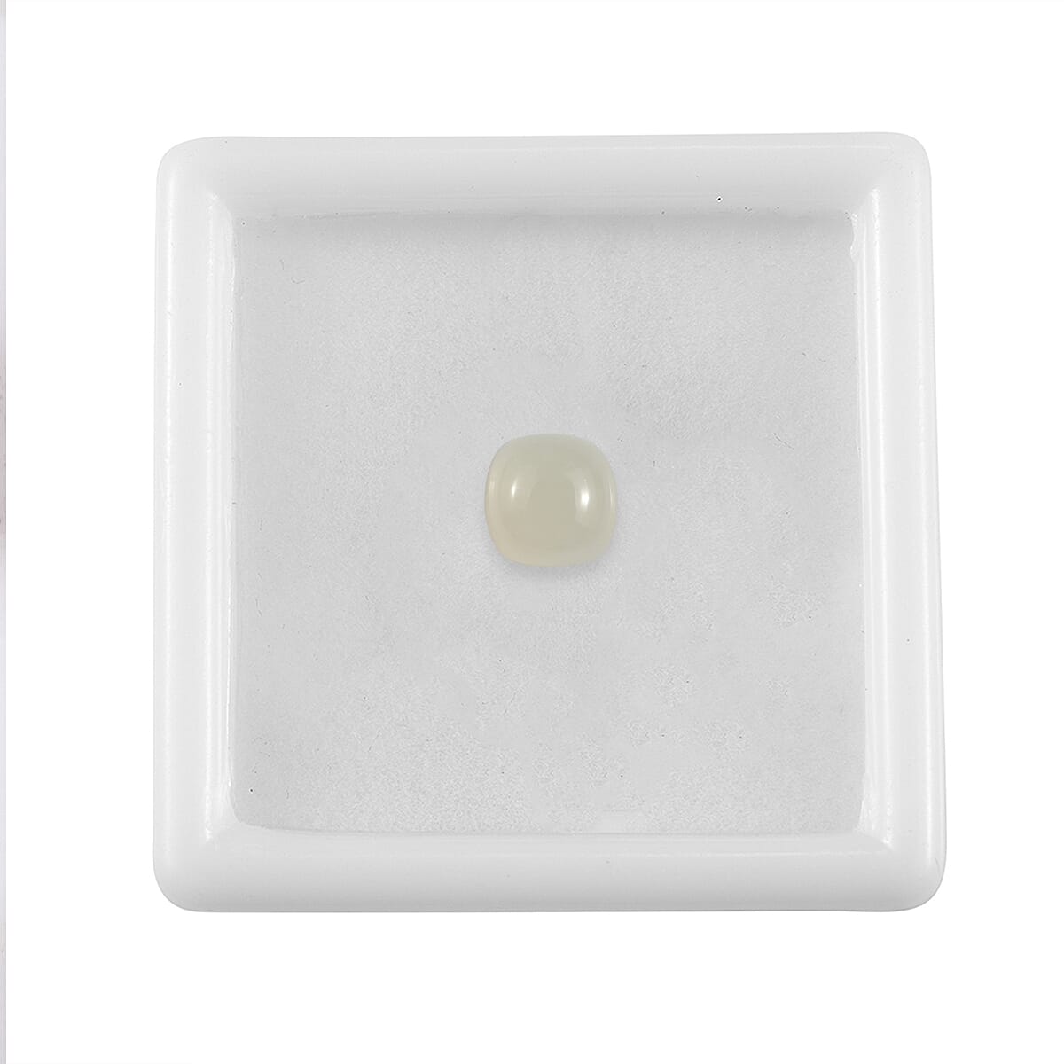 White Moonstone Cushion Cut 7X7 mm Gemstone, 0.97 Ct V32520037 4