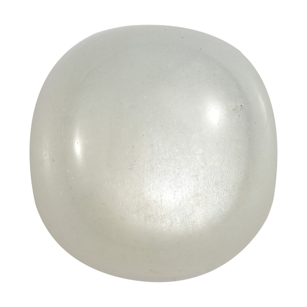 White Moonstone Cushion Cut 9X9 mm Gemstone, 3.48 Ct
