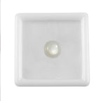 White Moonstone Cushion Cut 9X9 mm Gemstone, 3.48 Ct