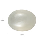 White Moonstone Oval Cut Cut 10X8 mm Gemstone, 3.08 Ct