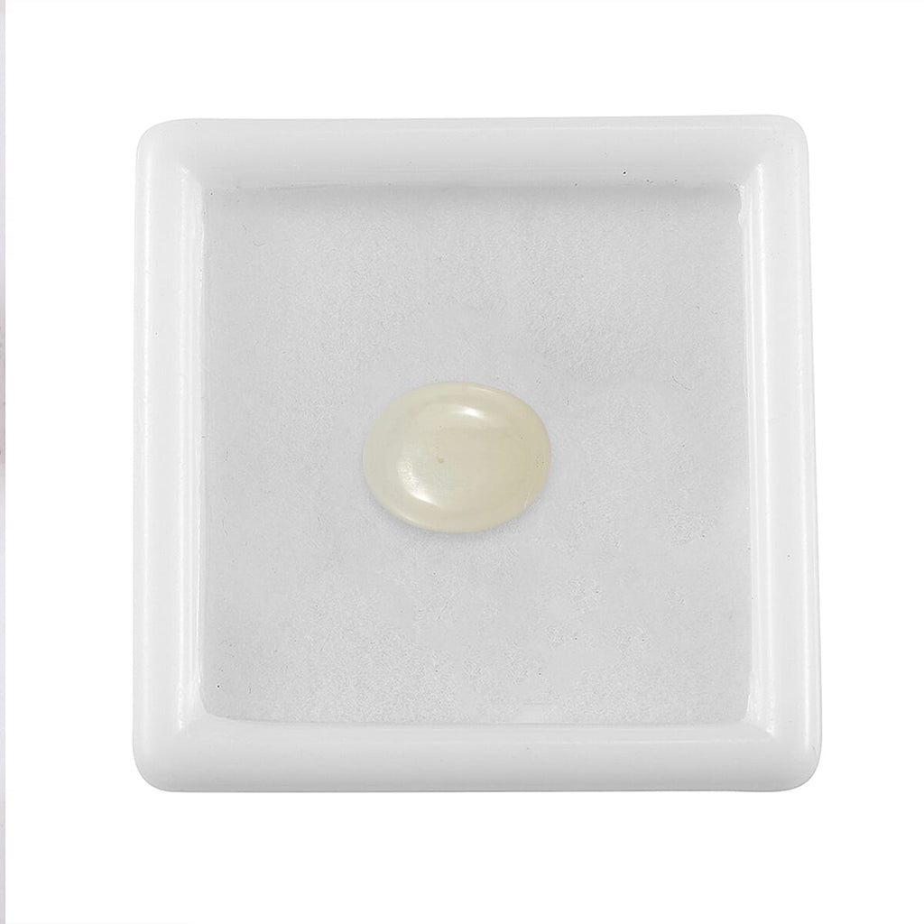 White Moonstone Oval Cut Cut 11X9 mm Gemstone, 4.19 Ct
