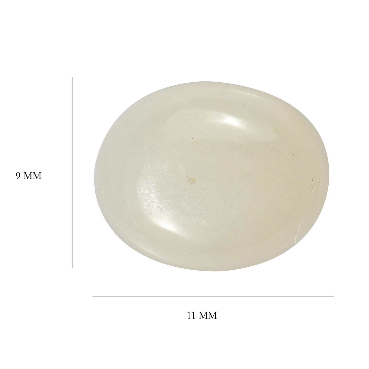 White Moonstone Oval Cut Cut 11X9 mm Gemstone, 4.19 Ct 8499582 5