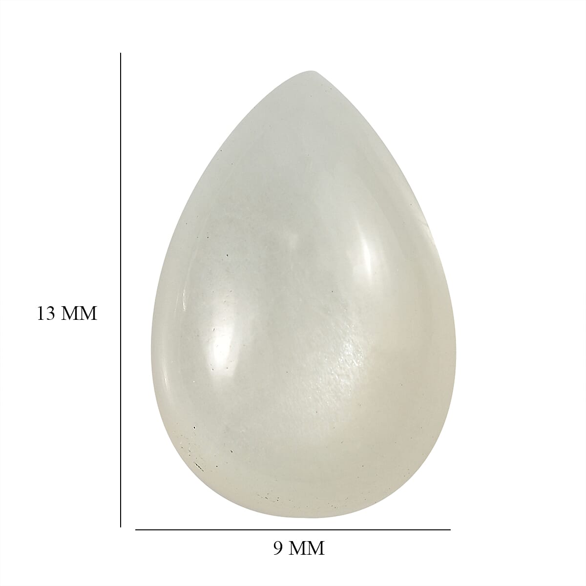 White Moonstone Pear 13X9 mm Gemstone, 4.41 Ct 8499590 5