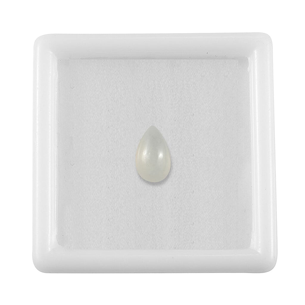 White Moonstone Pear 8X5 mm Gemstone, 1.00 Ct