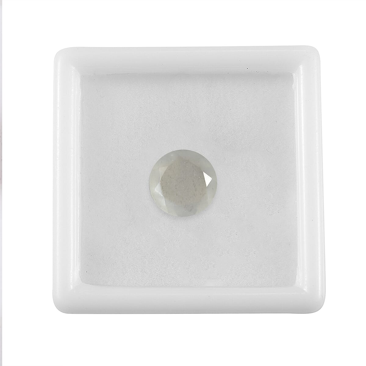 White Moonstone Round 10 mm Gemstone, 2.90 Ct 8499593 3