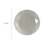 White Moonstone Round 10 mm Gemstone, 2.90 Ct