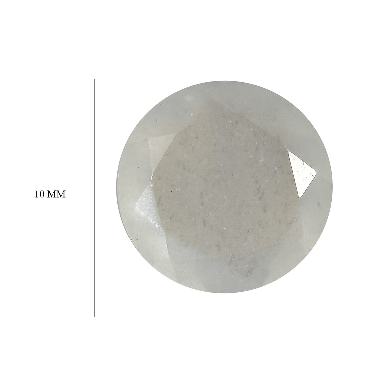 White Moonstone Round 10 mm Gemstone, 2.90 Ct 8499593 4