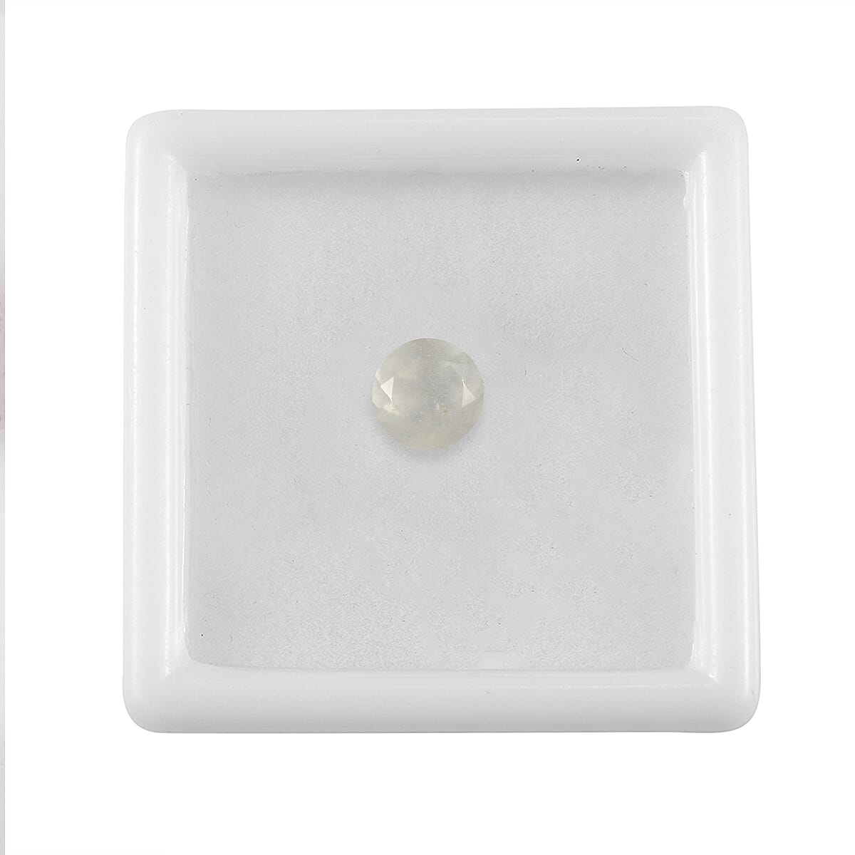 White Moonstone Round 7 mm Gemstone, 1.21 Ct V32515695 3