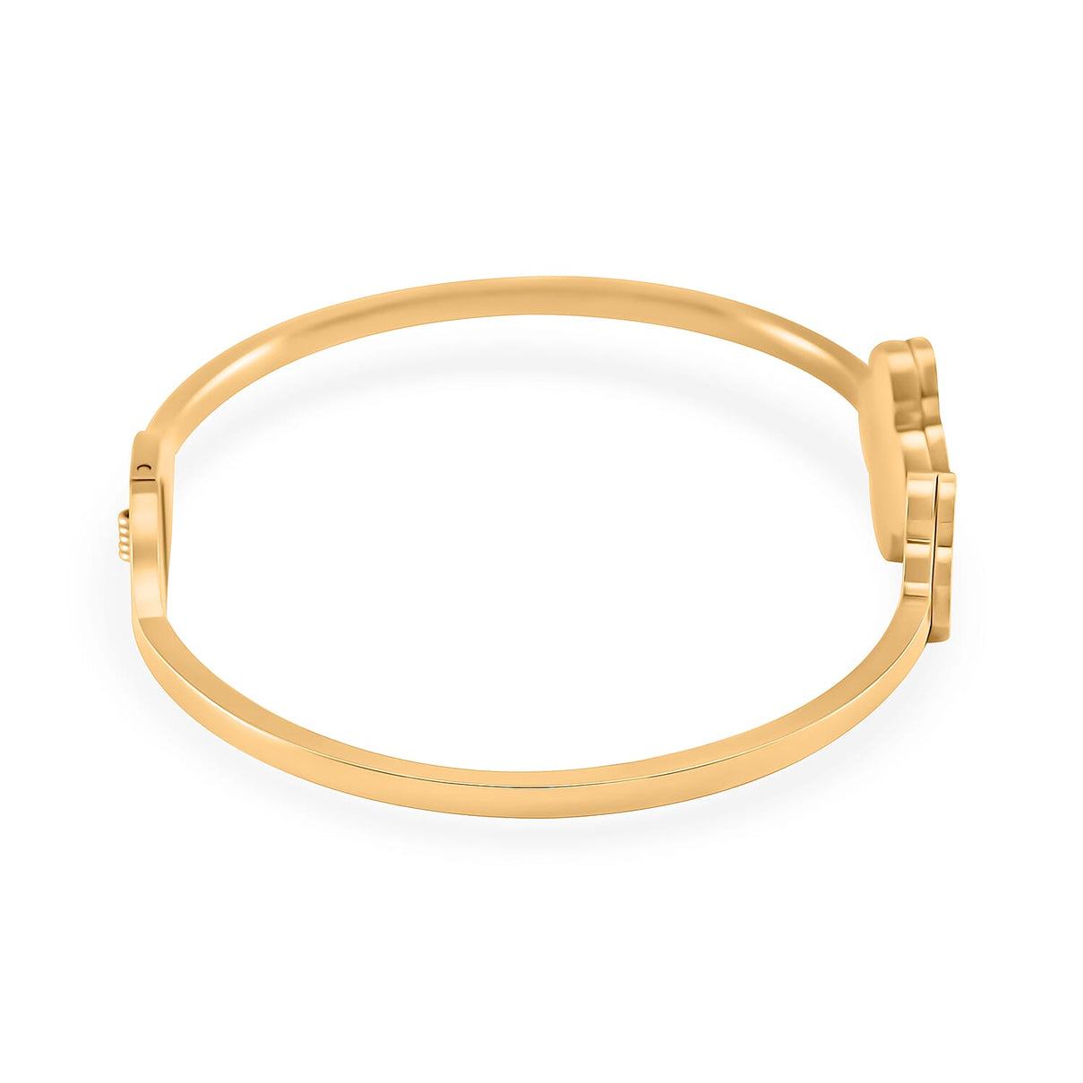 White Mother Of Pearl Van Cleef Bangle in Yellow Tone (Size - 7) 7929865 4
