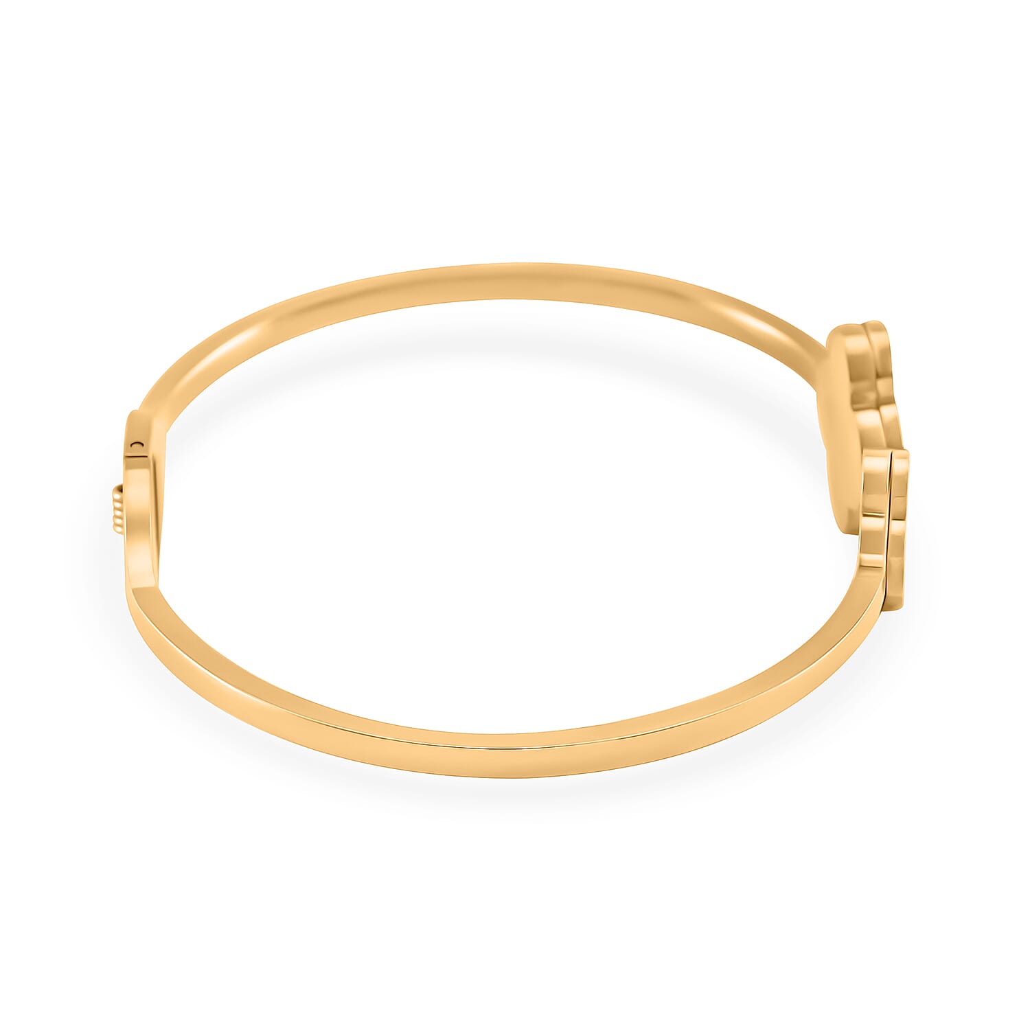 White Mother Of Pearl Van Cleef Bangle in Yellow Tone (Size - 7) 7929865 4