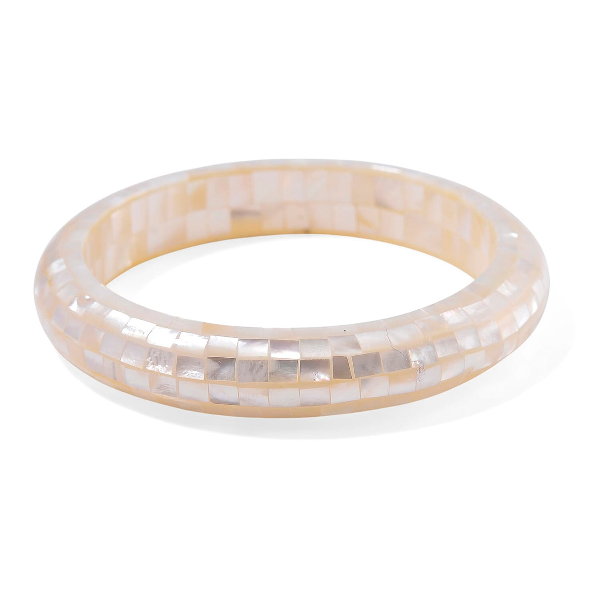 Sculpted Mother of Pearl Bangle â€“ Cabochon Finish 8126059 0
