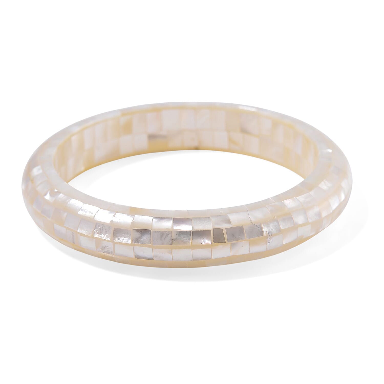 Sculpted Mother of Pearl Bangle â€“ Cabochon Finish 8126059 0