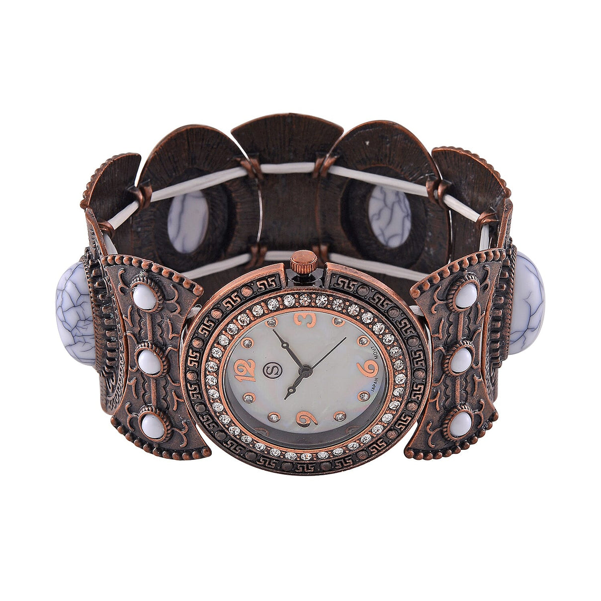 STRADA Japan Movt. Santa Fe Mother-of-Pearl Bangle Watch (Limited Edition) 7856091 3