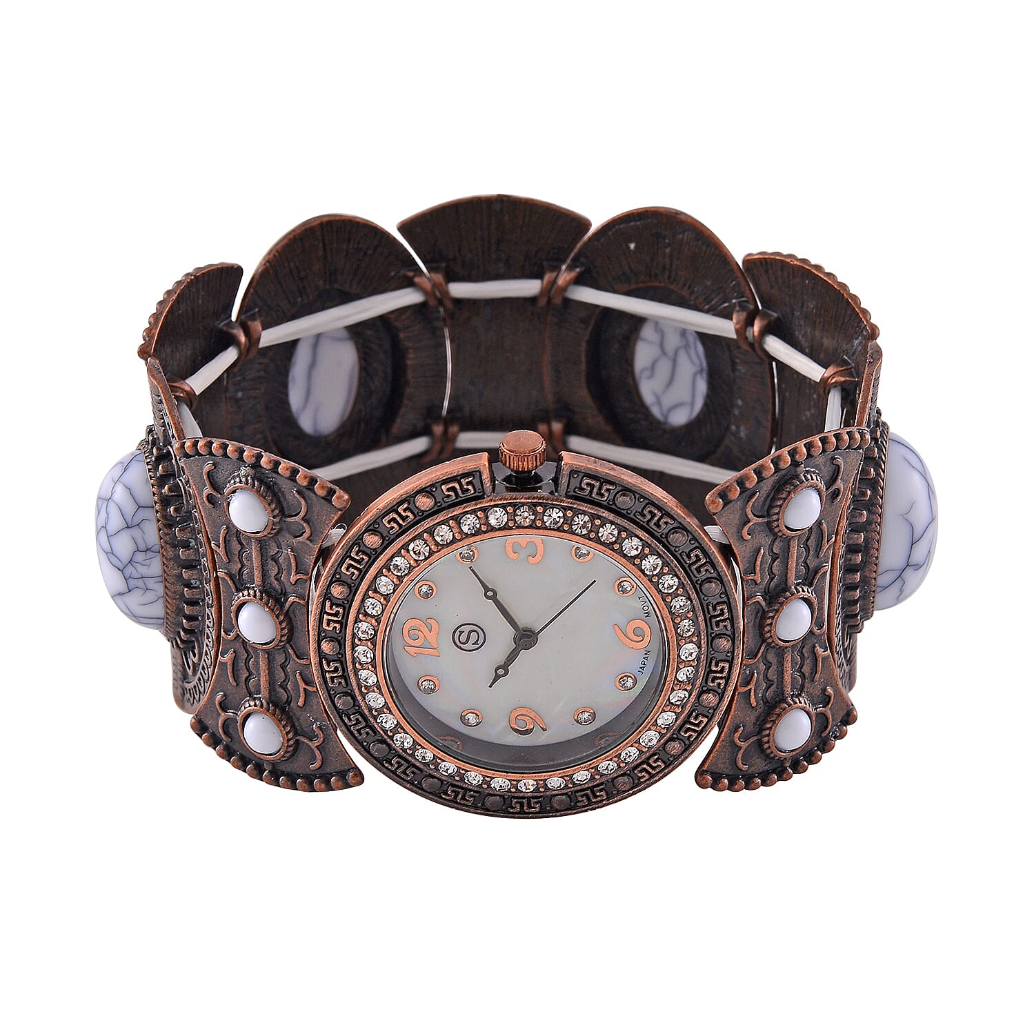 STRADA Japan Movt. Santa Fe Mother-of-Pearl Bangle Watch (Limited Edition) 7856091 3