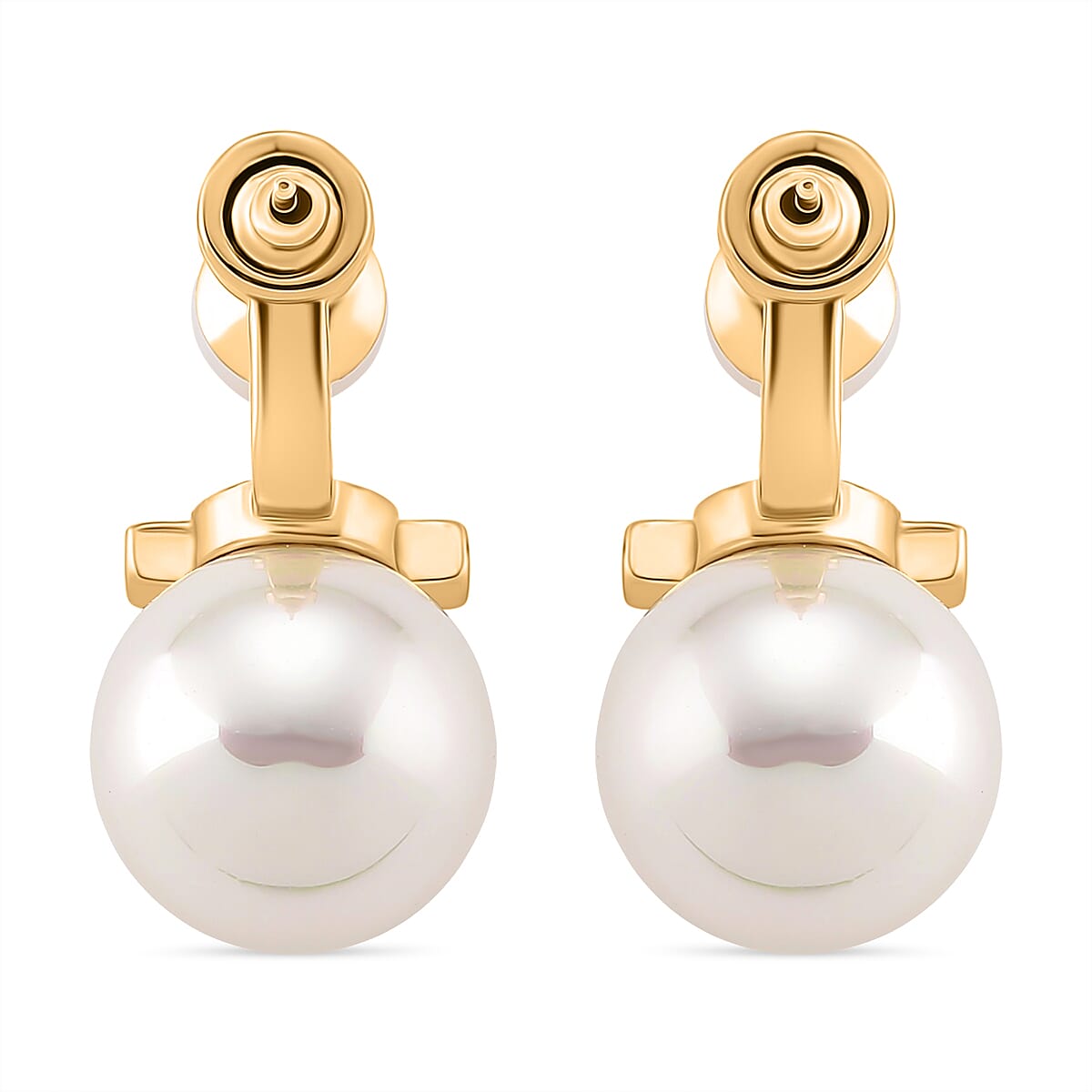 White colour Shell Pearl  Earring 8235541 4