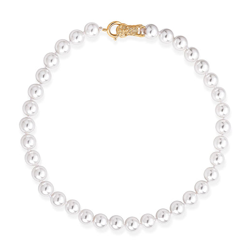Multi Color Shell Pearl Beads Necklace (Size - 19) 350.00 Ct.