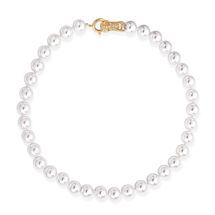 White Shell Pearl Beads Necklace (Size - 20) 350.00 Ct. 8360026 1