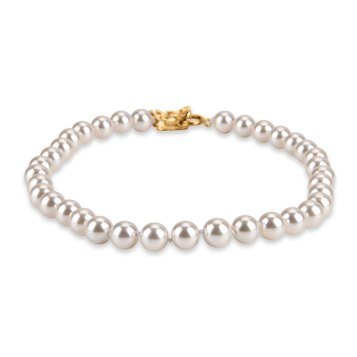 White Shell Pearl Beads Necklace (Size - 20) 350.00 Ct. V32492304 4
