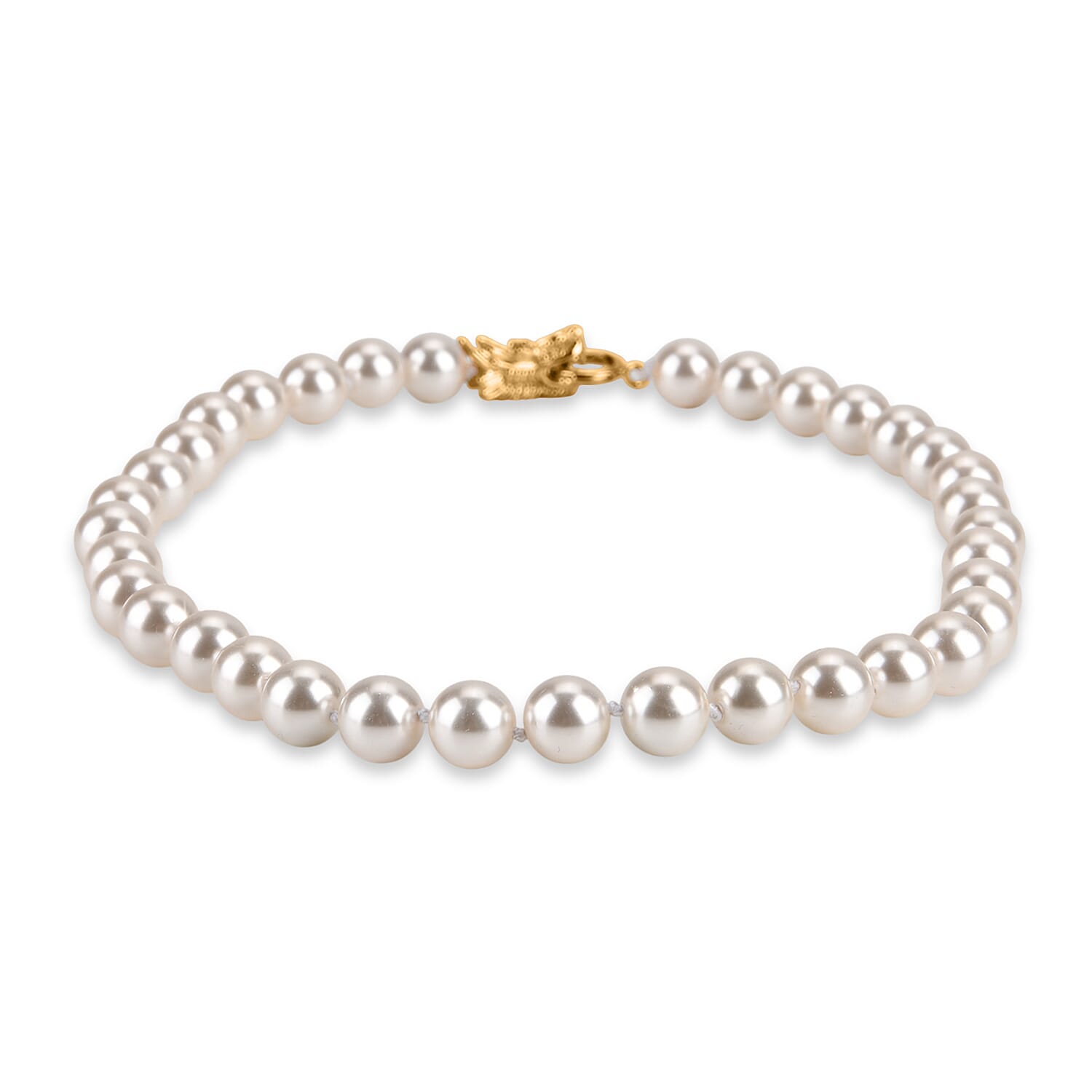 White Shell Pearl Beads Necklace (Size - 20) 350.00 Ct. V32492304 4
