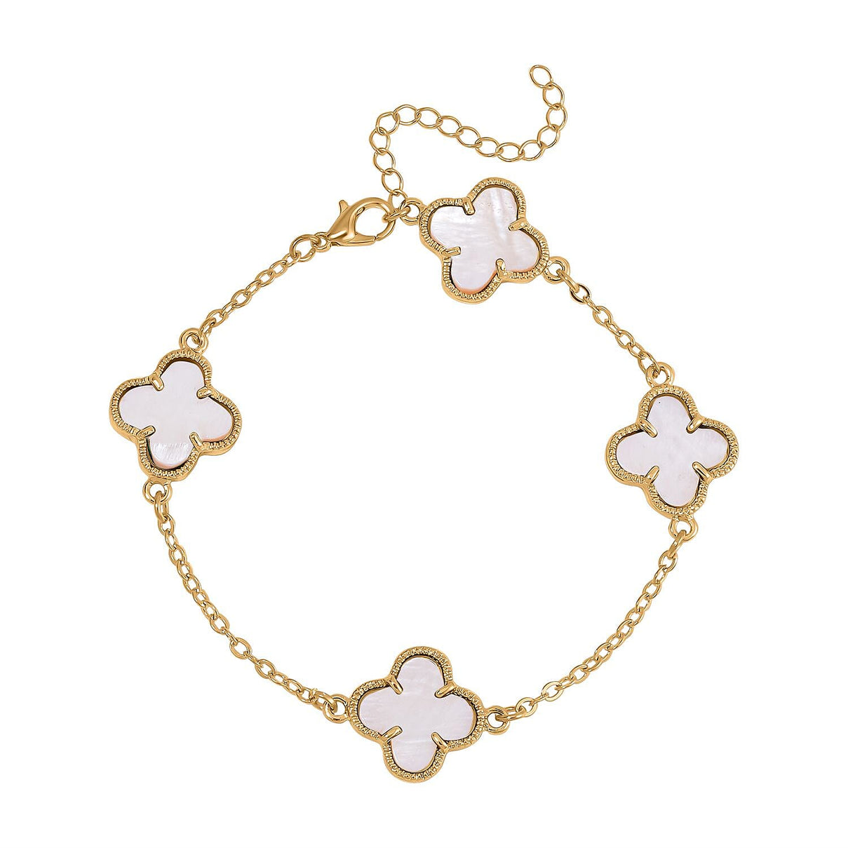 White Shell Pearl  Bracelet (Size - 7.5) 7668496 0