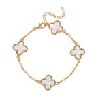 White Shell Pearl  Bracelet (Size - 7.5)