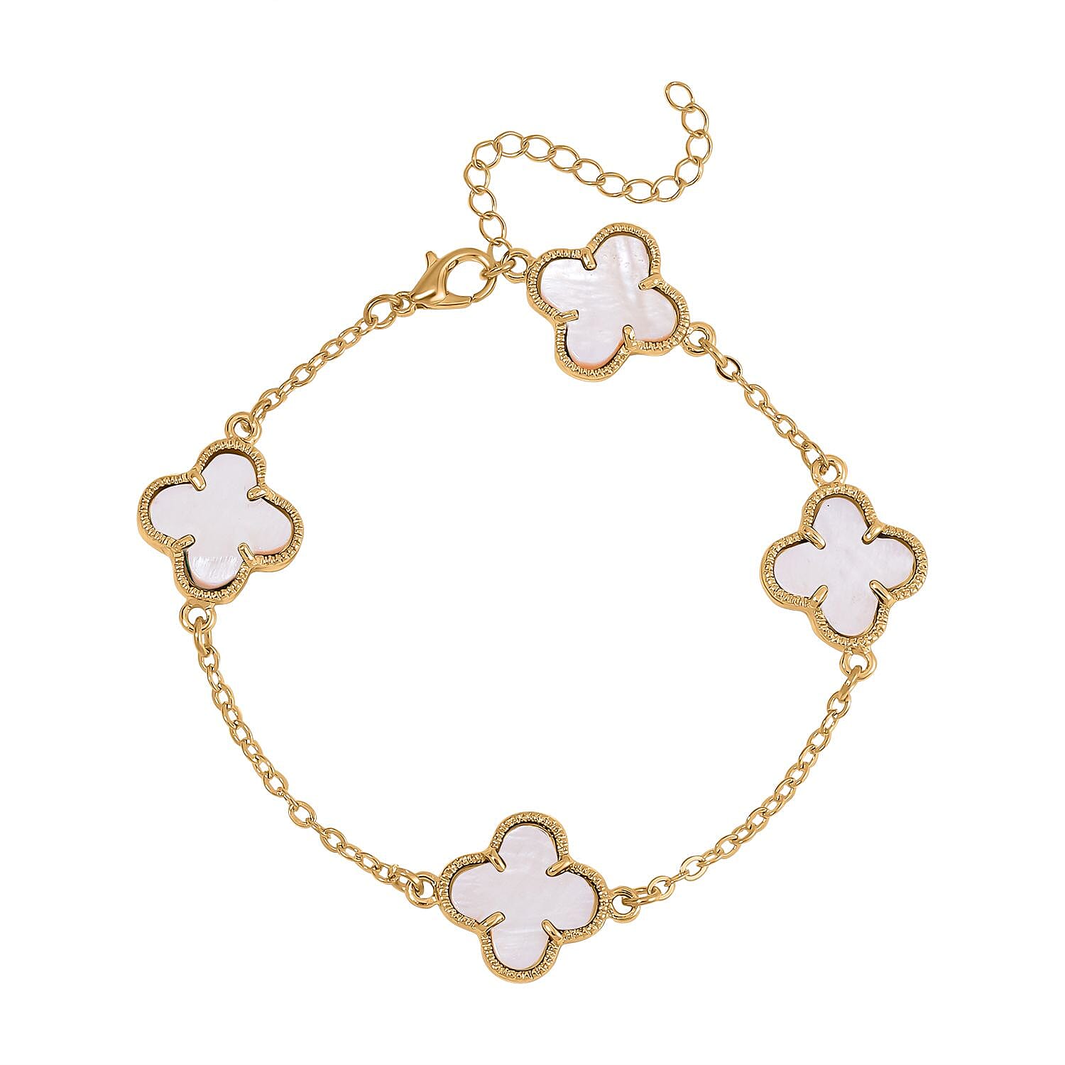 White Shell Pearl  Bracelet (Size - 7.5) 7668496 0