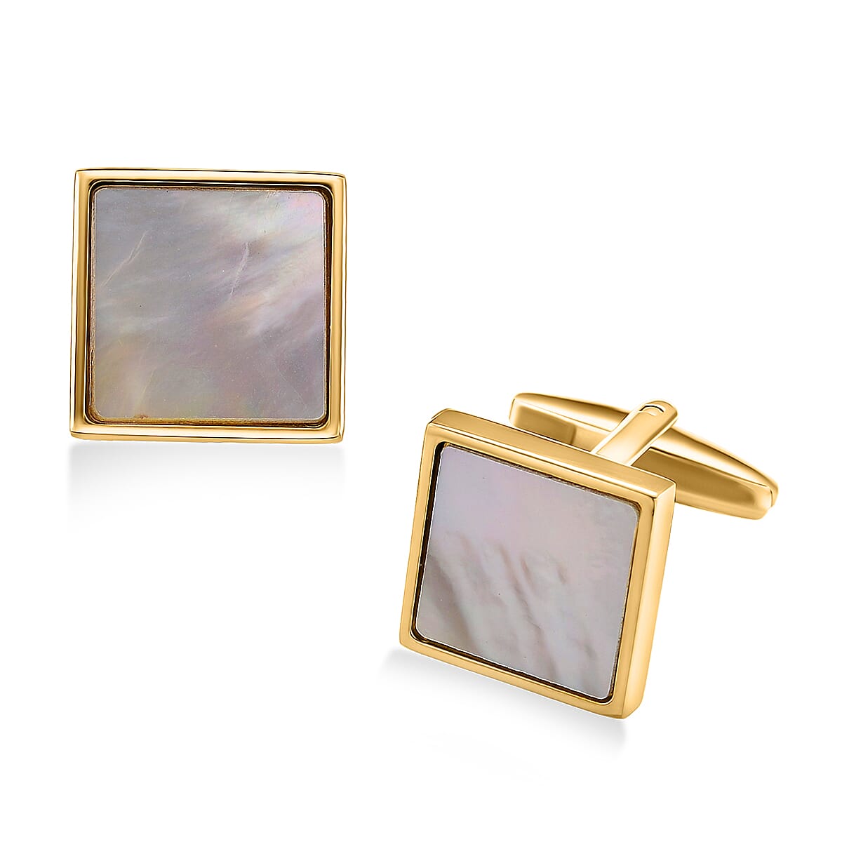 One Time Deal- White Shell Pearl CuffLink 8182895 0