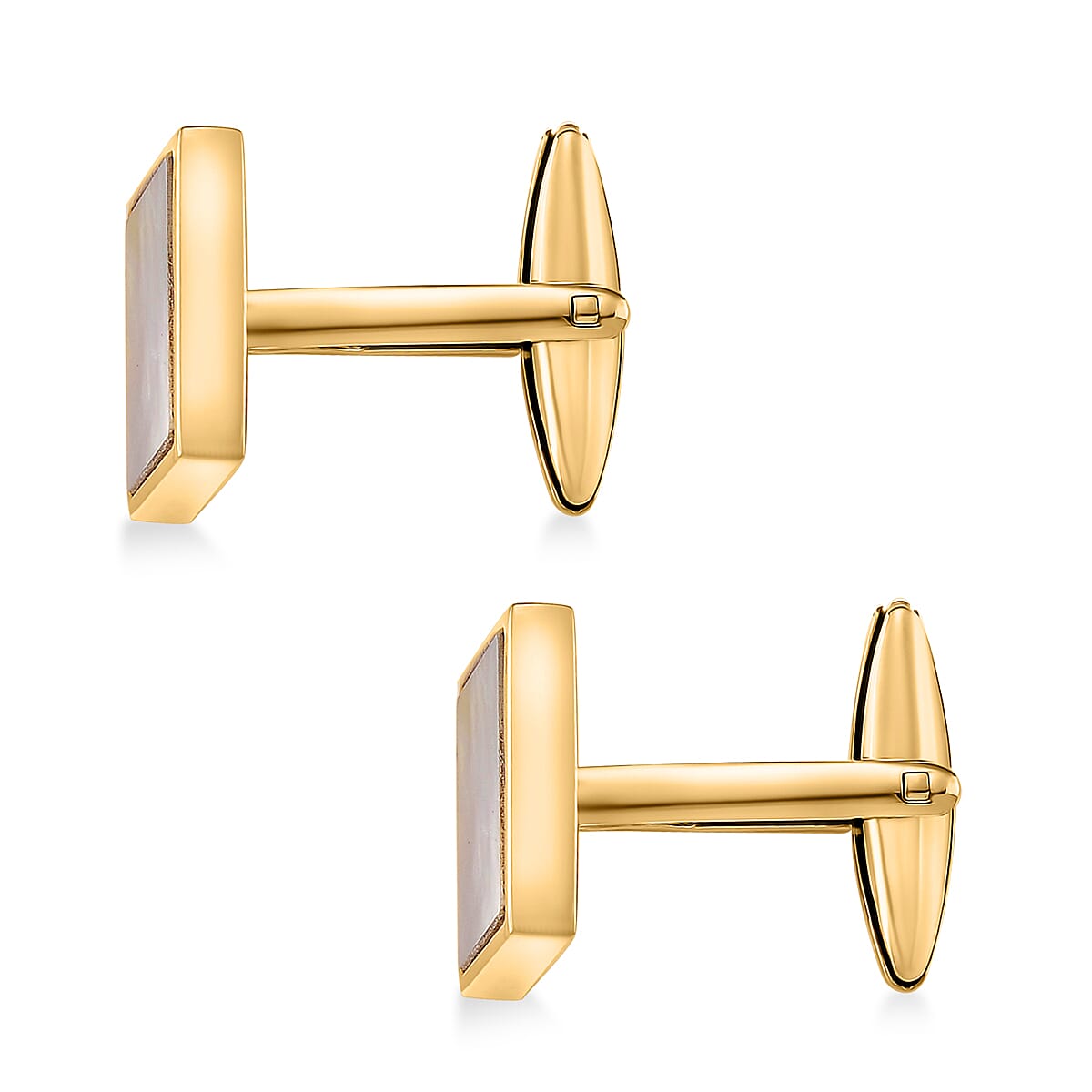 One Time Deal- White Shell Pearl CuffLink 8182895 4