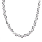 The Exotic Collection - Mother of Pearl Rope Necklace With Lobster Claw Clasp (Size - 19.5-2 EXT) - White
