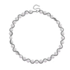 The Exotic Collection - Mother of Pearl Rope Necklace With Lobster Claw Clasp (Size - 19.5-2 EXT) - White