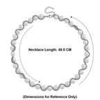 The Exotic Collection - Mother of Pearl Rope Necklace With Lobster Claw Clasp (Size - 19.5-2 EXT) - White
